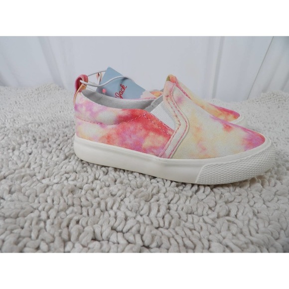 NWT Cat & Jack  Girls Tie Dye Slip on Sneakers Size 6 - Picture 4 of 7